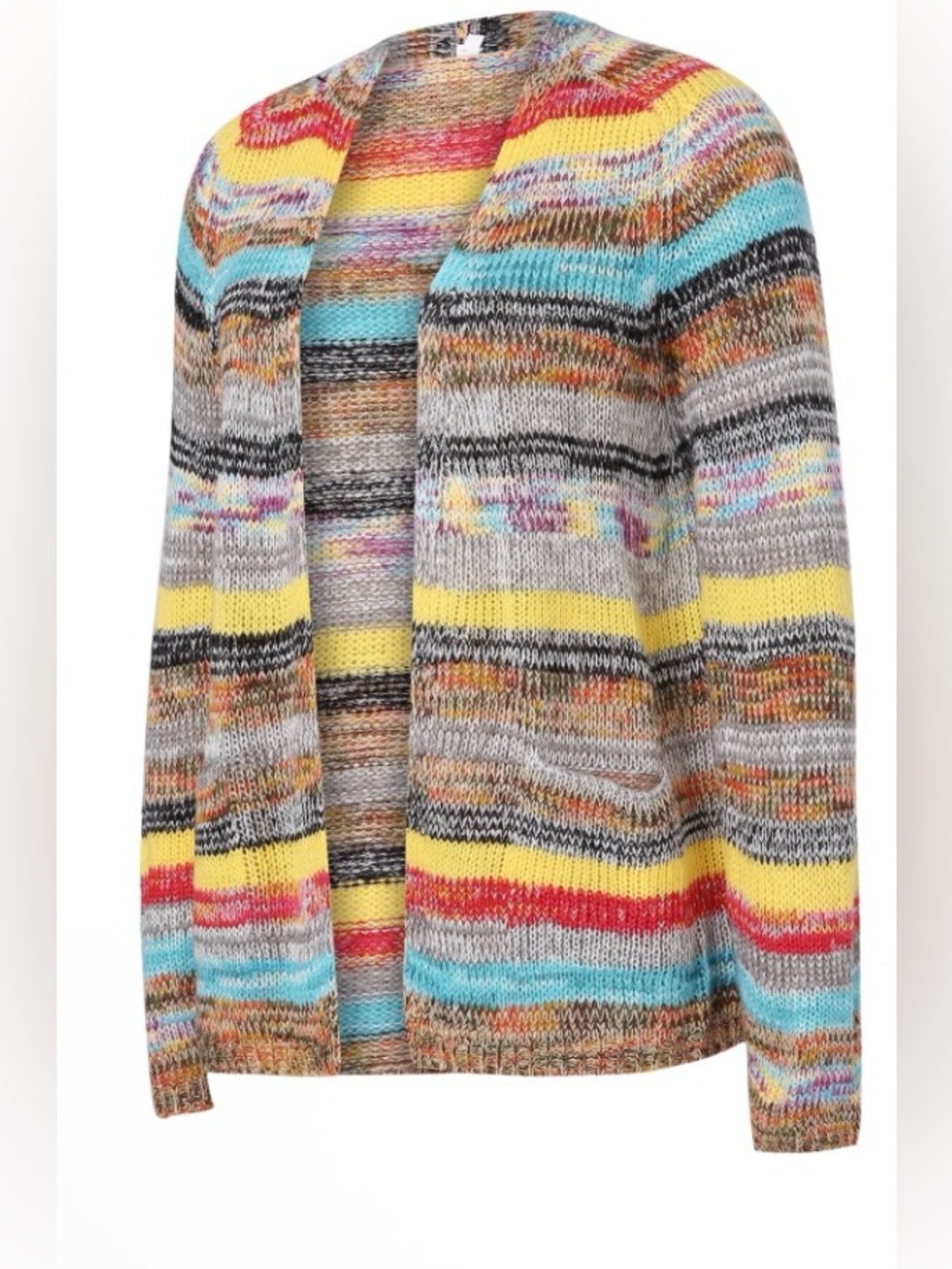 NWOT Rainbow Cardigan Sweater